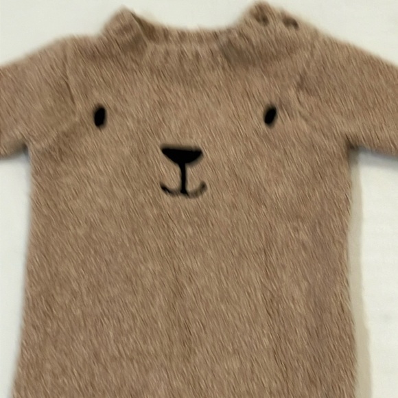 George Brown bear Cozy fuzzy One Piece outfit - Picture 2 of 9